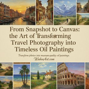 From Snapshot to Canvas: The Art of Transforming Travel Photography into Timeless Oil Paintings