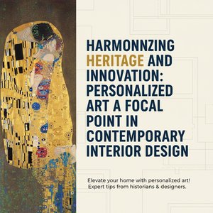 Harmonizing Heritage and Innovation: Personalized Art as a Focal Point in Contemporary Interior Design