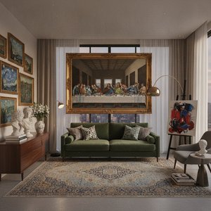 The Art of Grandeur: Elevating Studio Living Through Masterpiece Reproductions and Curated Fine Art
