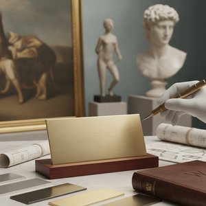 ArtsDot.com F.A.Q.: Elevate Your Collection with Personalized Museum-Style Nameplates