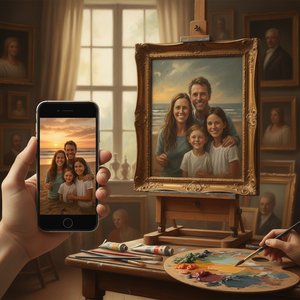 写真から傑作へ：記憶をアートで永遠に – 個人的な物語を昇華させる究極の変革