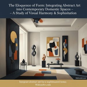 The Eloquence of Form: Integrating Abstract Art into Contemporary Domestic Spaces – A Study of Visual Harmony & Sophistication