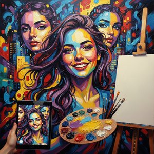 The New Avant-Garde: Transform Your Personal Moments into Bold Pop Art Oil Masterpieces with ArtsDot