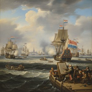 Willem van de Velde the Elder: Master of Maritime Painting & Chronicler of the Dutch Golden Age