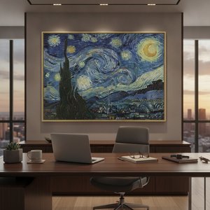 The Curated Executive: Elevating Modern Workspaces with Masterpiece Art Reproductions