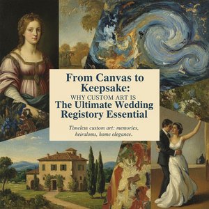 Beyond Silver and Linens: Elevating Your Wedding Registry with Custom Art