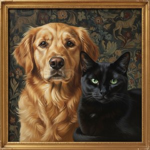 Capture Their Soul: The Art of Bespoke High-Realism Oil Pet Portraits by ArtsDot Master Artists