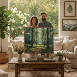 Bring the Outdoors In: A Newlywed's Guide to Choosing Nature-Inspired Art for a Serene Home