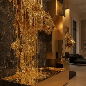 Dripping in Gold: Curating Bold, High-Impact Artworks for the Ultimate Luxury Statement