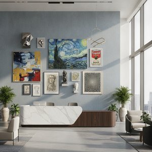 10 Iconic Masterpieces to Elevate Your Reception Space