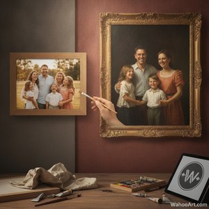ArtsDot.com F.A.Q.: Create Bespoke Family Legacy Oil Portraits from Photos
