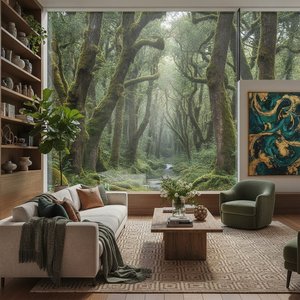 Enchanting Forest Landscapes: Elevating Sophisticated Interiors with Timeless Woodland Masterpieces