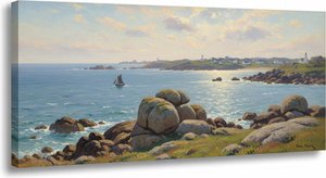 Henri Moret: Capturing the Essence of Brittany's Light – A Study in Post-Impressionist Landscape Painting