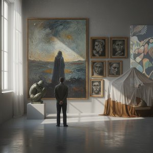 Echoes of Introspection: Contemplative Moods in Art Across Movements