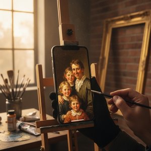 Turn Your iPhone Photos into Museum-Quality Oil Paintings | Transform Precious Memories into Timeless Hand-Painted Masterpieces