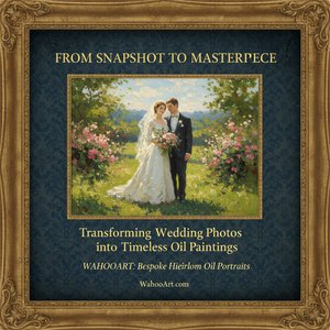 From Snapshot to Masterpiece: Transforming Wedding Photos into Timeless Oil Paintings