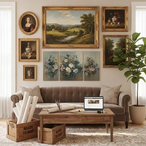 Own a Hand‑Painted Masterpiece Instantly: Stock Ready Oil Paintings—Fast, Transparent, and Ready to Hang