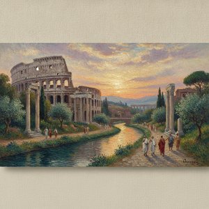 Capturing Eternal Glory: Impressionist Visions of the Roman Empire's Timeless Grandeur