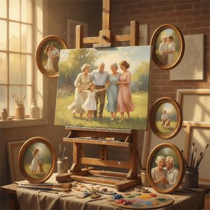 Portrait Perfection: Transforming Your Family’s Most Precious Moments into Timeless Impressionist Masterpieces