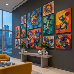 High-Impact Color Artworks: A Professional Guide to Bold Oil Paintings for Modern Hospitality and Interior Design
