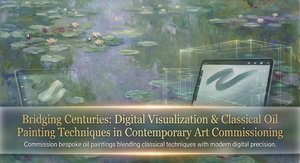 Bridging Centuries: Digital Visualization & Classical Oil Painting Techniques in Contemporary Art Commissioning
