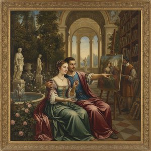 Eternal Elegance: Transform Your Personal Moments into Renaissance Oil Masterpieces with ArtsDot Custom Commissions