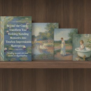 Beyond the Guest Book: Transform Your Wedding Memories into Timeless Impressionist Masterpieces