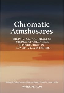 Chromatic Atmospheres: The Psychological Impact of Minimalist Color Field Reproductions in Luxury Villa Interiors