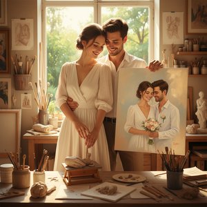 A Lasting Vow: Art as the Perfect Personalized Gift for Newlyweds