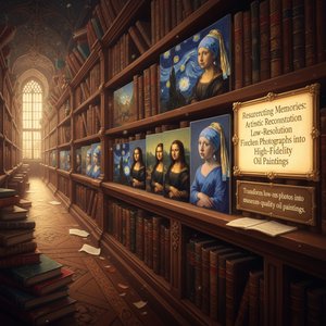 Resurrecting Memories: Artistic Reconstruction of Low-Resolution Photographs into High-Fidelity Oil Paintings
