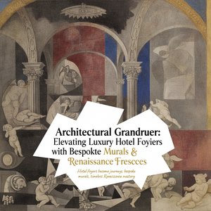 Architectural Grandeur: Elevating Luxury Hotel Foyers with Bespoke Murals & Renaissance Frescoes