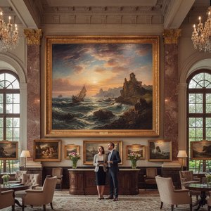 Romantic Era Masterpieces: A Procurement Guide to Large-Scale Oil Reproductions for Hospitality Design