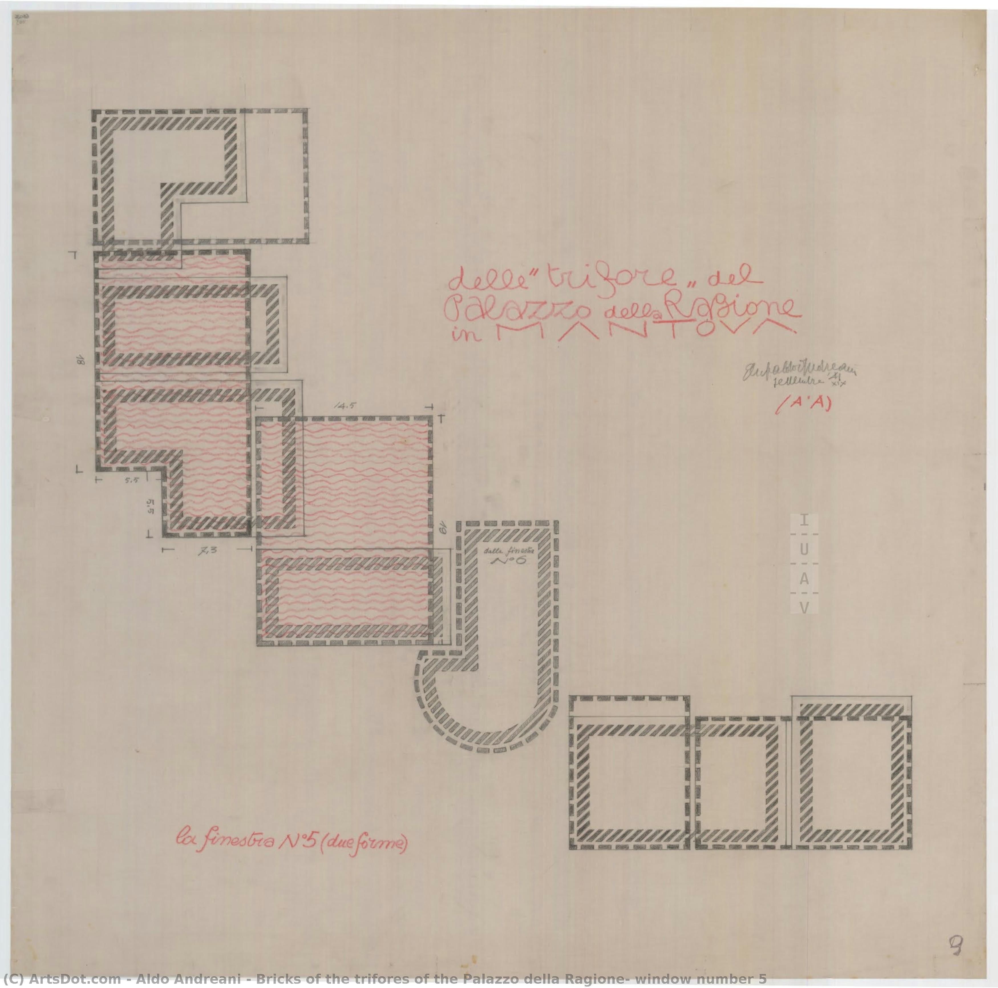 Bricks Of The Trifores Of The Palazzo Della Ragione, Window Number 5 — Aldo Andreani