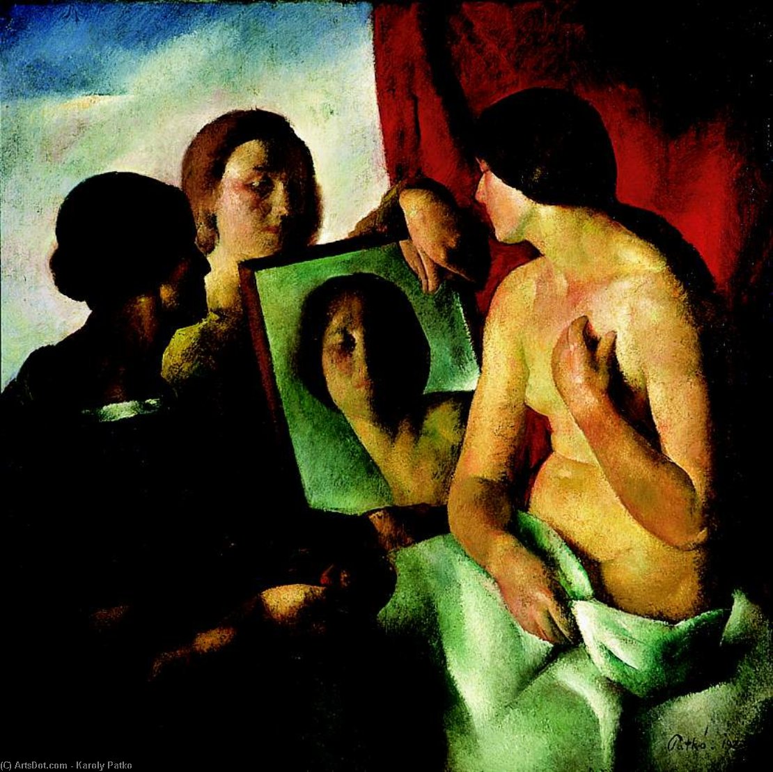 In Front Of The Mirror - — Károly Patko