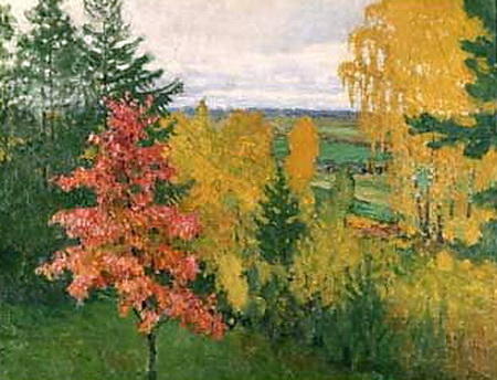 Autumn. Red Oak — Igor Emmanuilovich Grabar