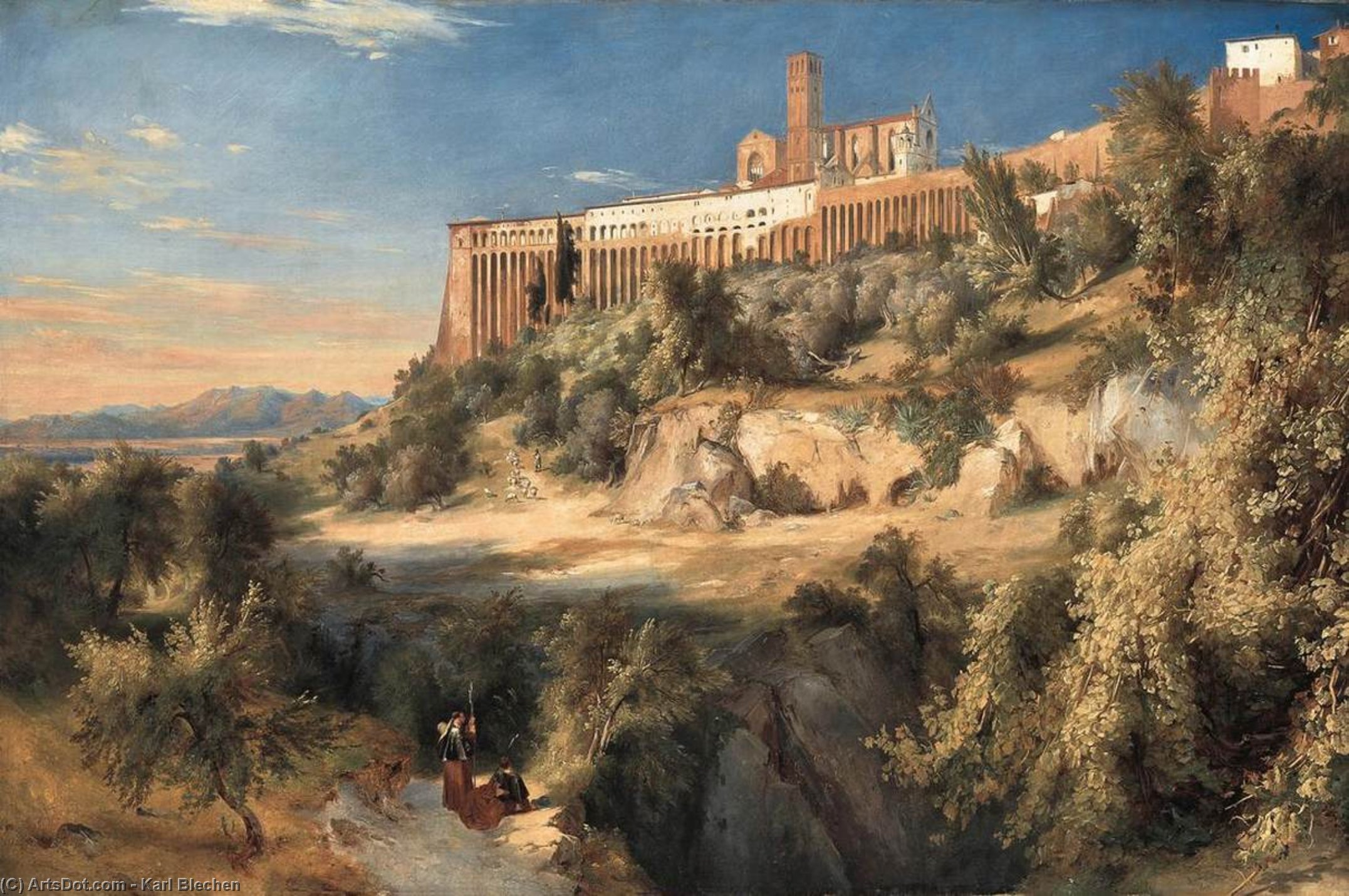 View Of Assisi — Карл Блехен