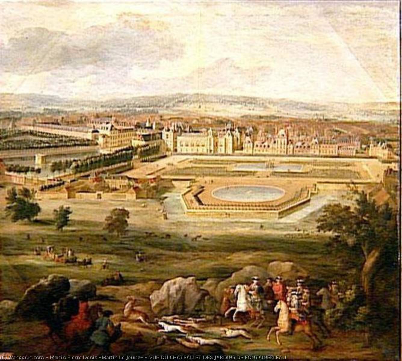Vue Du Chateau Et Des Jardins De Fontainebleau — Martin Pierre Denis (martin Le Jeune)