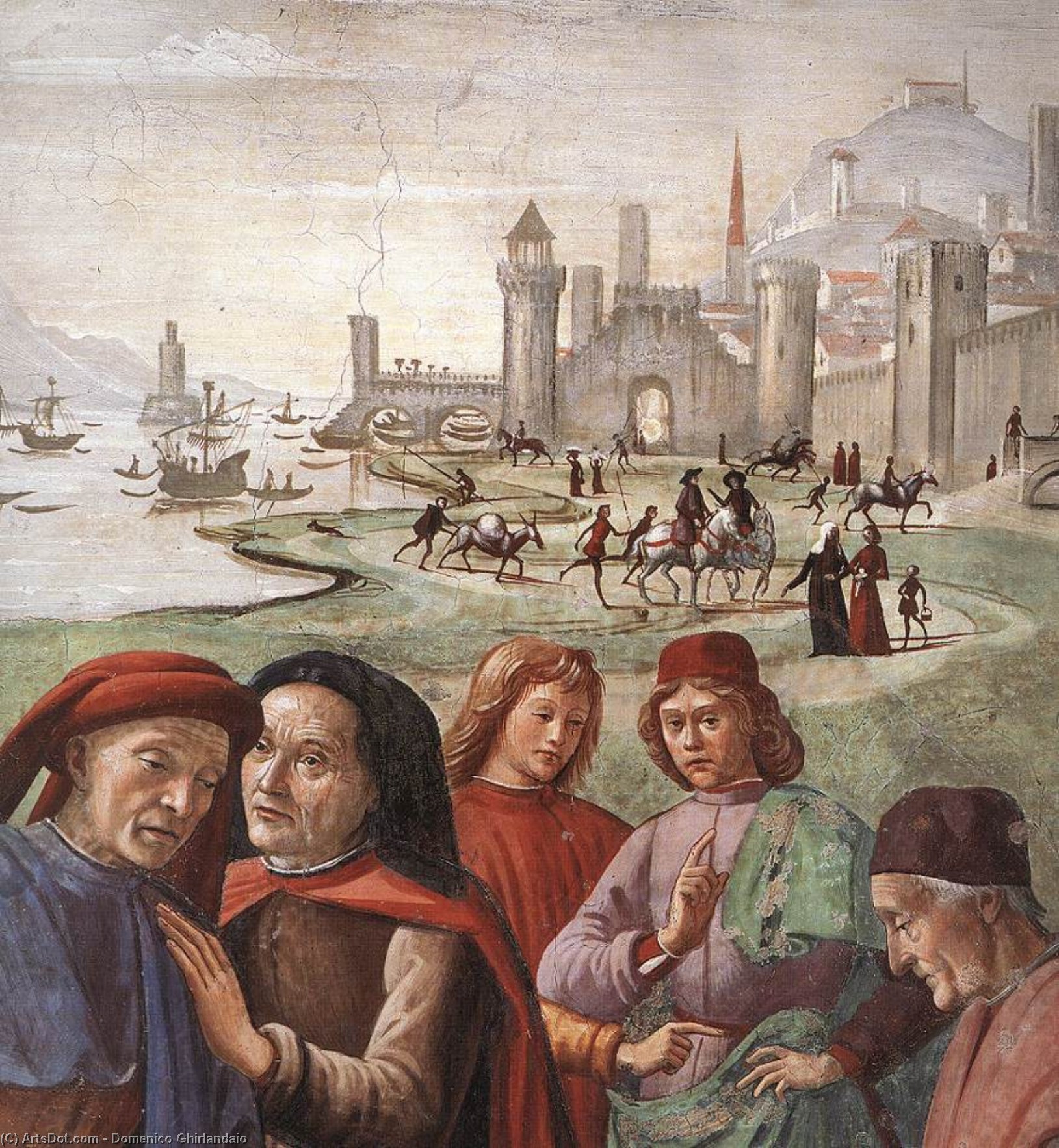 Renunciation Of Worldly Goods (detail) — Domeniko Đirlandajo
