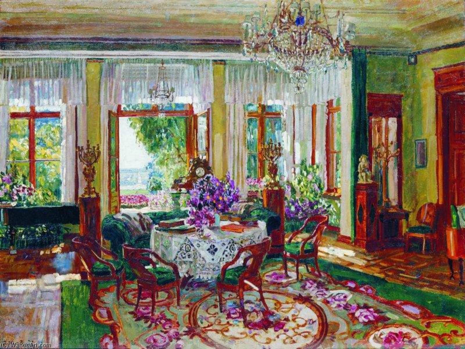 Interior Of A Salon In Brasovo — Stanislav Zhukovsky