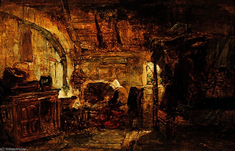 Interior Of A Cottage — William James Müller