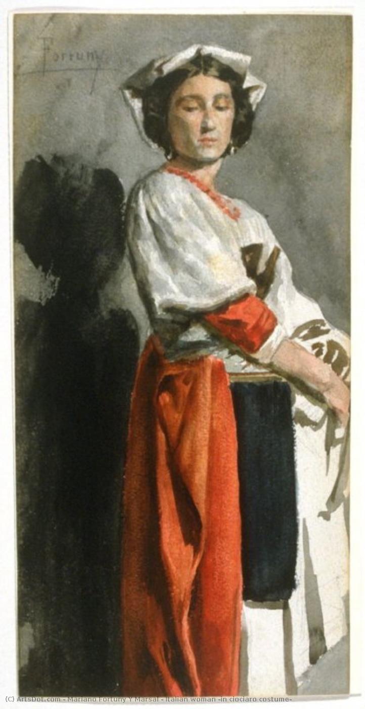 Italian Woman (in Ciociaro Costume) — Mariano Fortuny Y Marsal