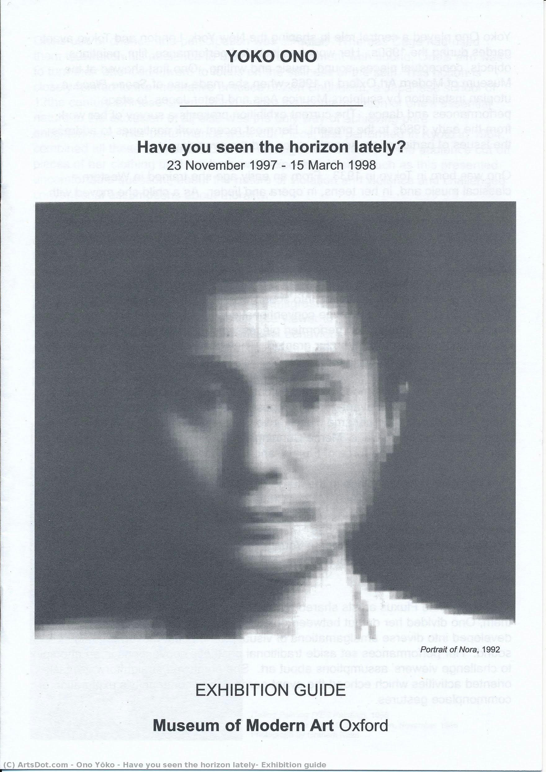 Have You Seen The Horizon Lately? Exhibition Guide — Joko Ono