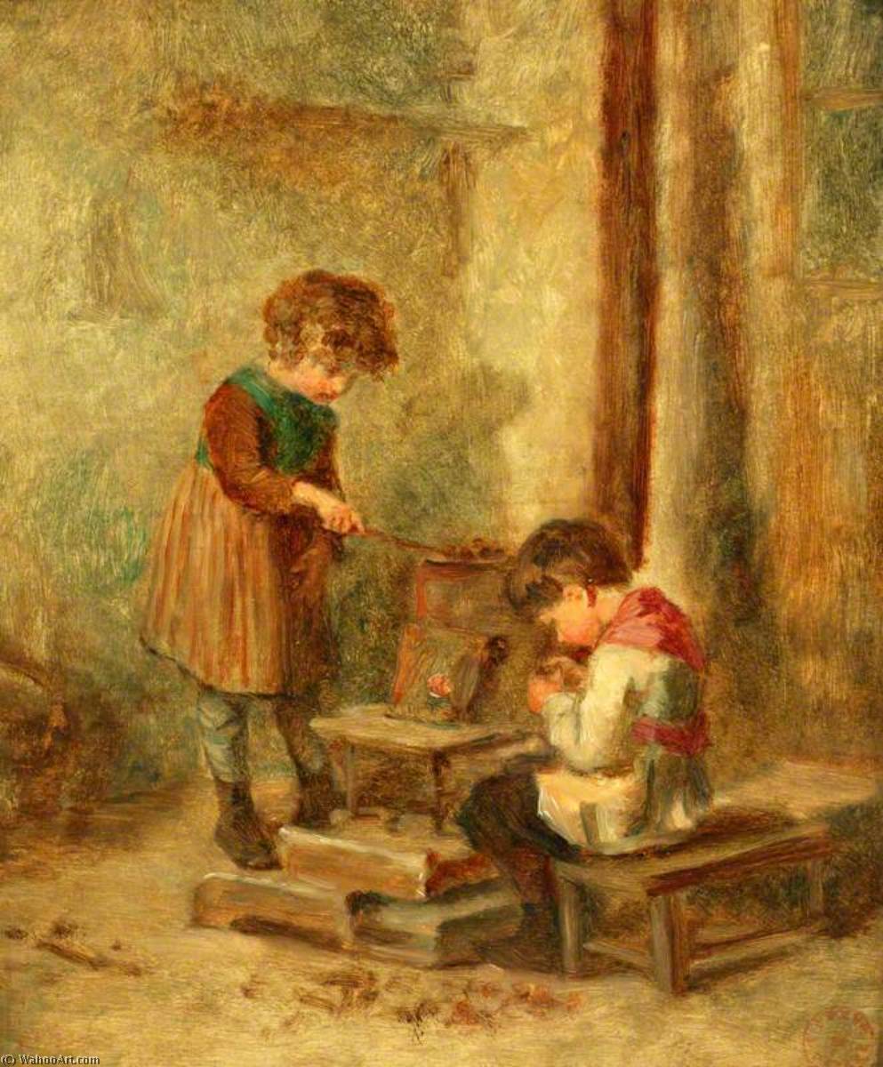 Roasting Chestnuts — Pierre Édouard Frère