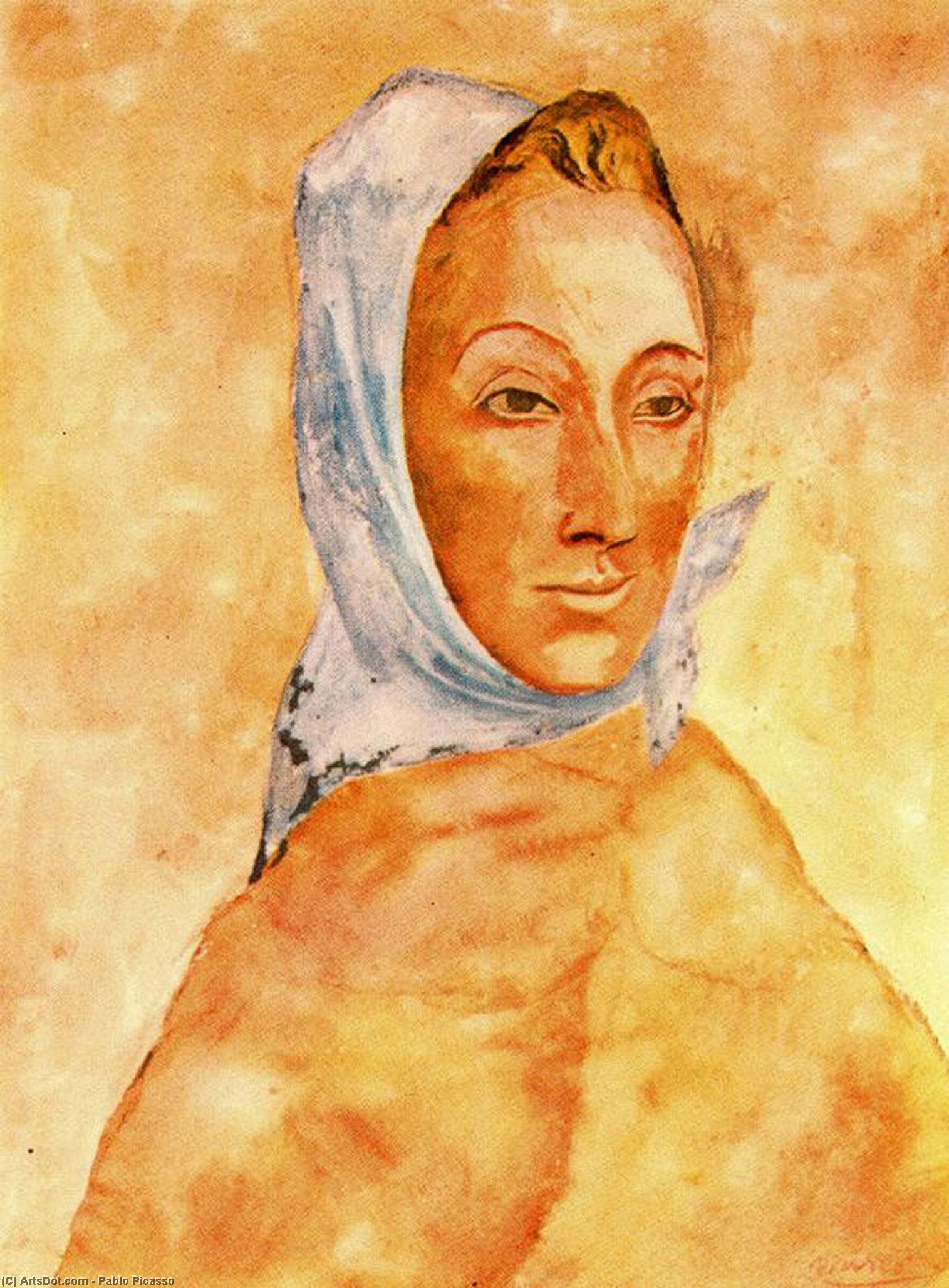 Retrato De Fernande Olivier Con Pañuelos — Pablo Picasso