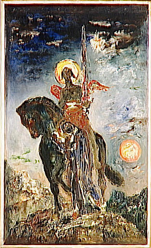 La Parque Et L'ange De La Mort — Gustave Moreau