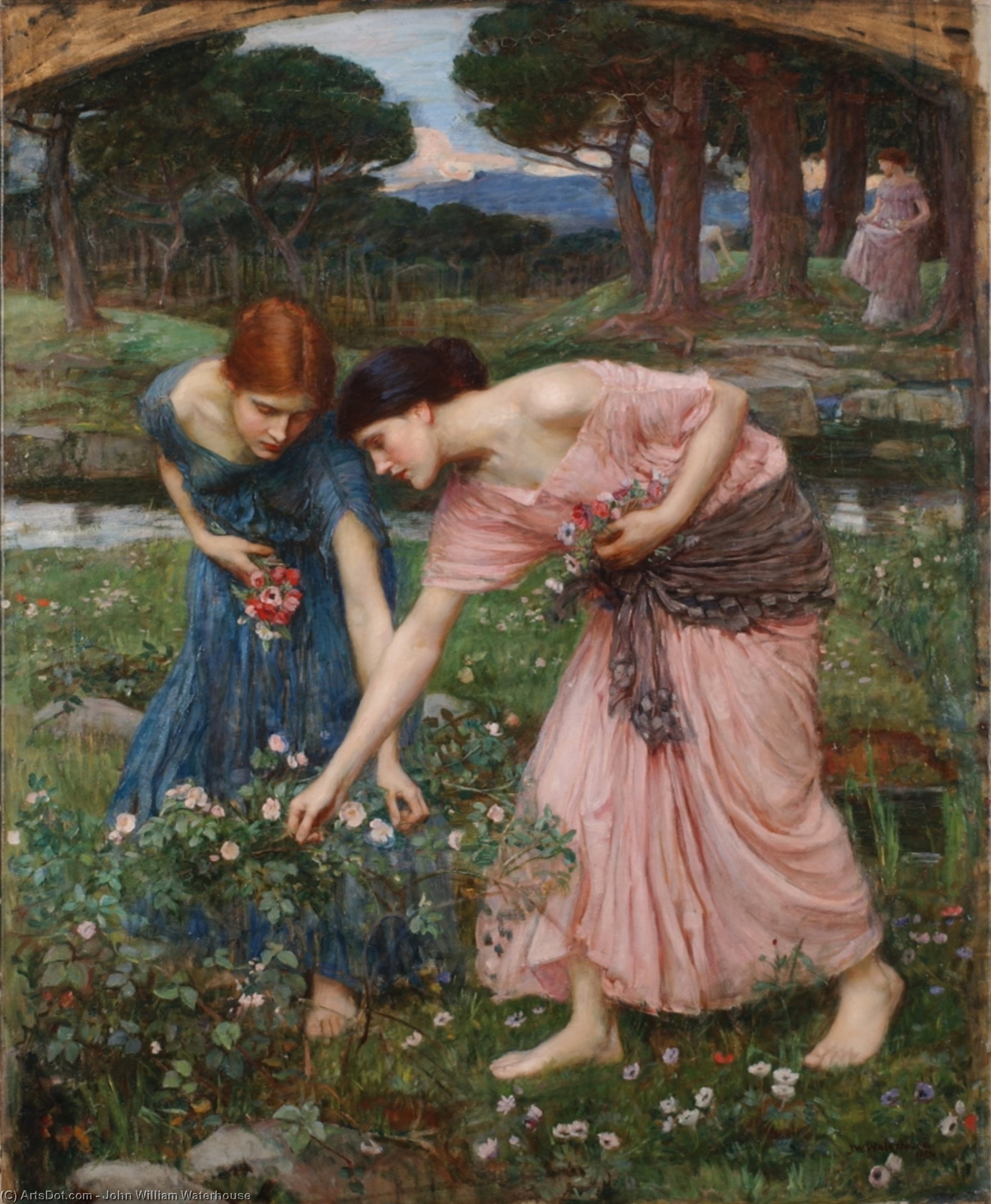 Gather Ye Rosebuds While Ye May — Džon Vilijam Voterhaus