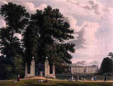 Entrance To The Avenue From Clare Hall Piece — William Westall