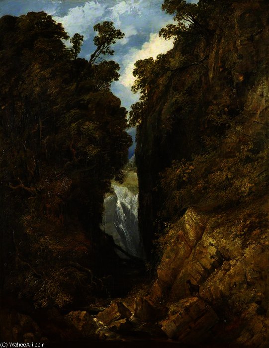 Falls On The River Lledr — William James Müller