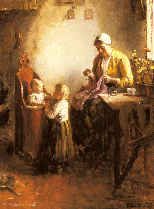 A Family In An Interior — Bernard De Hoog