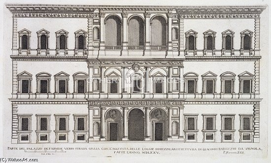 Palazzo Farnese — Pietro (falda) Gb Ferrerio